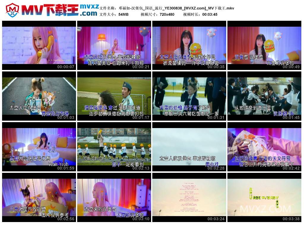 邓福如-汉堡包_国语_流行_YE300838